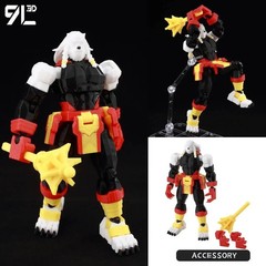 3D Printed Invincible Superhero Action Figures with Articulatable Limbs