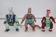 SUPER RARE – BRAZIL DINOSAUCERS – SET OF ALL (5) – GLASSLITE – DINOSAUR FIGURES