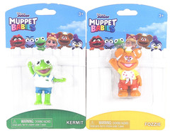 Just Play Kermit the Frog & Fozzie Bear 2.5-in Poseable Figure Disney Jr. New