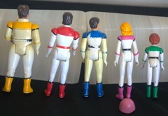 Free ship! Vintage 1984 Panosh Place Voltron 5 Lions with 5 Figures + helmet