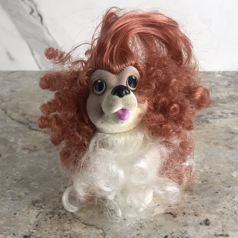 VINTAGE HASBRO SWEETIE PUPS BROWN SPRINGER SPANIEL PUPPY FIGURINE