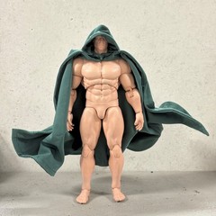 SU-KELHD-GRN: 1/12 Green Wired Hooded Cape for MOTU Keldor or 7″ Action figures