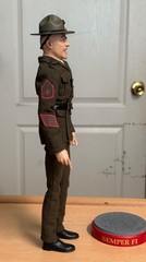 2001 Sideshow Toy Talking Gunnery Sgt. R. Lee Ermey 12″ Action Figure & Stand!