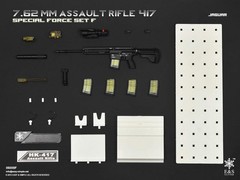 1/6 Scale Modern Era ASSAULT RIFLE 417 Weapons Set – NIB Easy and Simple Set F –