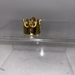 Retro Mego Knights Gold Kings Crown For 8 Inch Figures Plastic