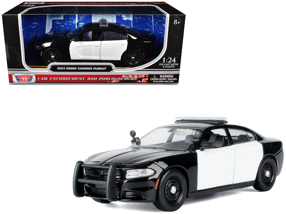 2023 Dodge Charger Pursuit Police Car Black and White “Law Enforcement and Publi