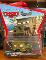 Disney Pixar Cars 2 Race Team Sarge Diecast 1:15 Military Jeep