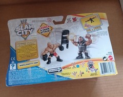 wwe mattel slam city brock lesnar mark henry 2 pack figures misb