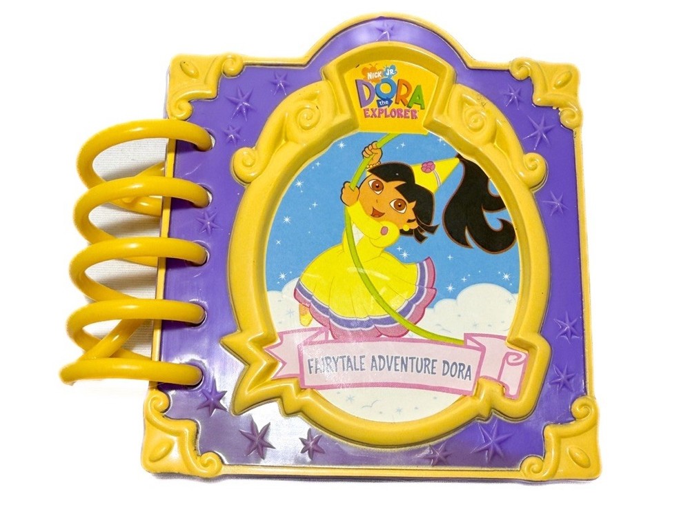 2004 Dora The Explorer Fairytale 4″ Notebook notePad Dry Erase Mini Book Toddler