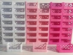 Shopkins Stackable Crate Pink or White ‘YOU CHOOSE’ Pick from 3 Styles/Colors