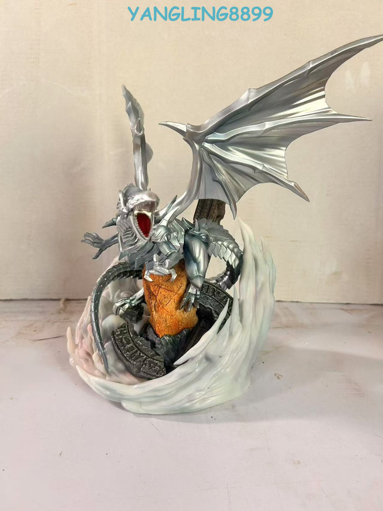 YU-GI-OH! Blue-Eyes White Dragon PVC Statue Anime Monster Model Collectible 38cm