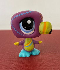 ❤ Littlest Pet Shop ❤ LPS #1848 – Authentic Bird – Postcard Pets Toucan