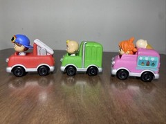 CoComelon Toy Vehicles Set 3 (Ice cream, Fire, Garbage Truck) Jazwares LLC 2020