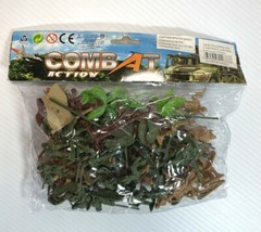 Plastic Action Figures Toy Soldiers Combat Army Military Toys 50+ Figurines