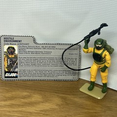 1985 AIRTIGHT V1 100% Complete File Card Vintage Figure GI Joe Hasbro ARAH