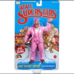 Mattel WWE Superstars Jesse “The Body” Ventura Action Figure w/ Mic & Sunglasses