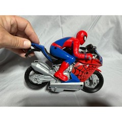 Marvel Spider-Man Motorcycle Action Figure Toy Red Blue Web Cycle S524