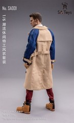 SA Toys SA001 1/6 Leisure Agent Trench Coat Set Model Fit 12” Body Figures