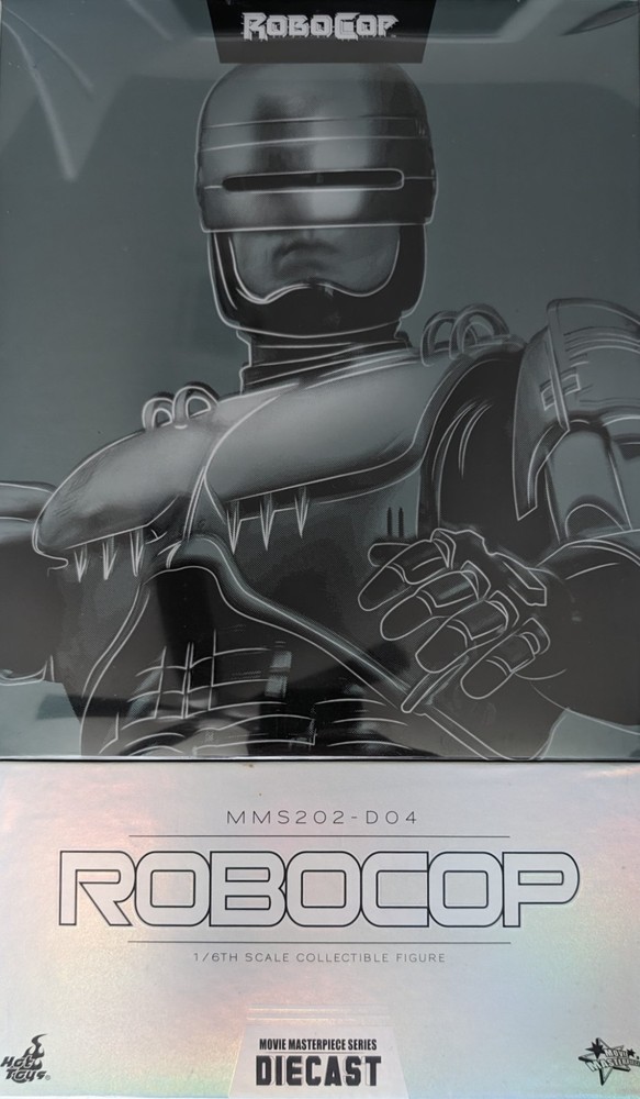 HOT TOYS FIGURE MMS202 D04 DIE-CAST ROBOCOP: EMPTY BOX + MANUAL – PLEASE READ
