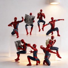 Set 4pcs Marvel Spider-Man Action Figure Mini Toy Model Collectible Gift