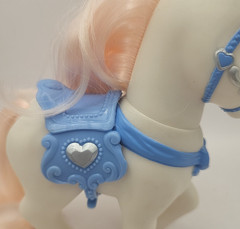Disney Princess Palace Pets Cinderellas Blue and White Pony “Bibbidy” Pink Mane