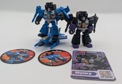 COMBO Blokees Transformers Defender Vsn 1 Thundercracker /Veh Mode Vsn 3 Skywarp