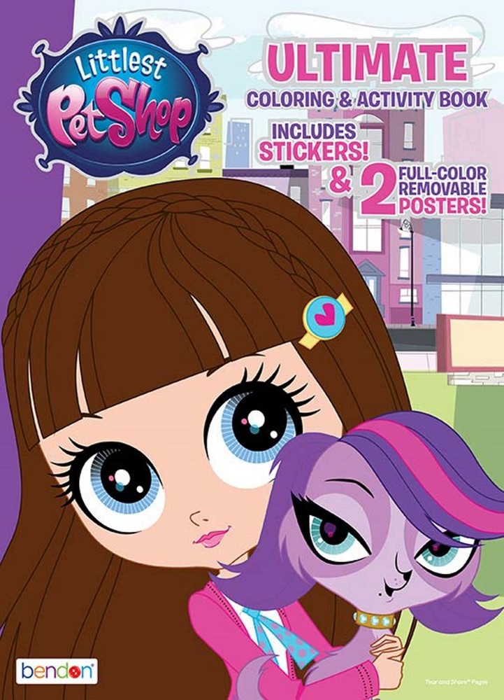 NEW Littlest Pet Shop 32-Page Ultimate Activity Book w/ Stickers and 2 Posters