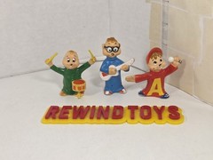 Vintage Alvin And The Chipmunks PVC Figures Simon Theodore