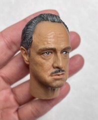 1/6 The Godfather Marlon Brando Head Sculpt with Neck For 12” Action Figure