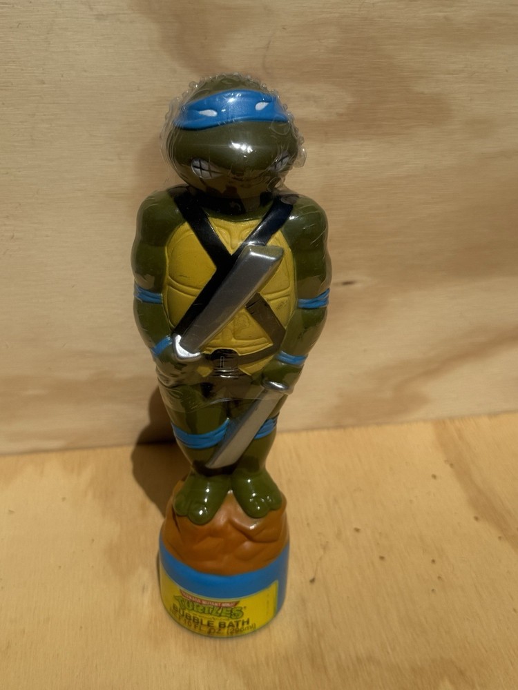 TEENAGE MUTANT NINJA TURTLES BUBBLE BATH VINTAGE 1989 SEALED 10 Fl OZ Leonardo
