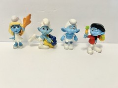 2011 Peyo The Smurfs Lot of 5 Figures – McDonald’s Smurfette And Others b6