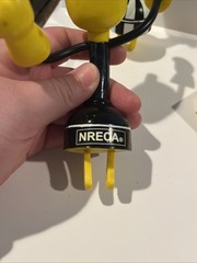 Vintage NRECA Willie Wirehand Advertising Mascot Figures With Display Base