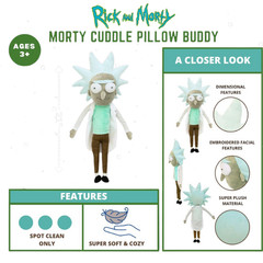 Rick & Morty Super Soft Plush Rick The Scientist | Licensed Adult Swim Plush