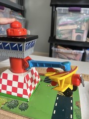 Thomas Friends Wooden Railway SODOR AIRFIELD SET w/CLICKETY TRACK Complete READ