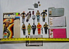 LOT Vintage GI Joe Action Figures Weapons File Cards 80s 90s 00s JUNK PART LOT