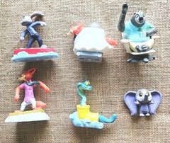 6 Disney Zootopia 2 Toy Figures Finnick, Slothmore, Nick, Gary, Judy