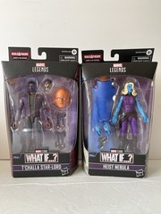 Lot Of 2 Marvel Legends What If ? T’Challa, Nebula 6″ Action Figure Watcher BAF