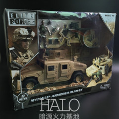 BBI Army Humvee M1114 ARMORED HUMVEE 1/18 Vehicle Apply To 3.75″ Joytoy Soldier