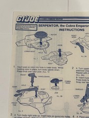 VINTAGE GI JOE AIR CHARIOT BLUEPRINTS ARAH
