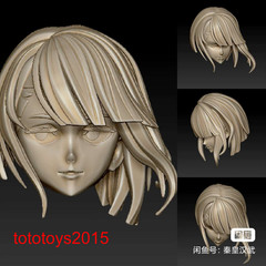 1:6 1:12 1:18 Anime Cute Girl Head Sculpt For 12” 6” 3.75”Action Figure Doll
