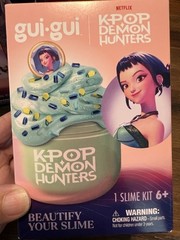 Gui-Gui K-Pop Demon Hunters BLUE Gloss Slime ZOEY Pack Huntrix Scented NIB & HTF