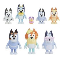 Bluey Extended Heeler Family Figure 8-pack, 2.5-3 inch Action Figures, Ages 3+