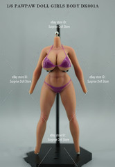 PawPawDoll DK001A 1/6 Oversize Breast Seamless Body Makeup Silicone Female Figur