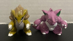 TOMY Nintendo Pokemon Moncolle Figure Toy Geodude Sandslash Nidoking Set/Lot