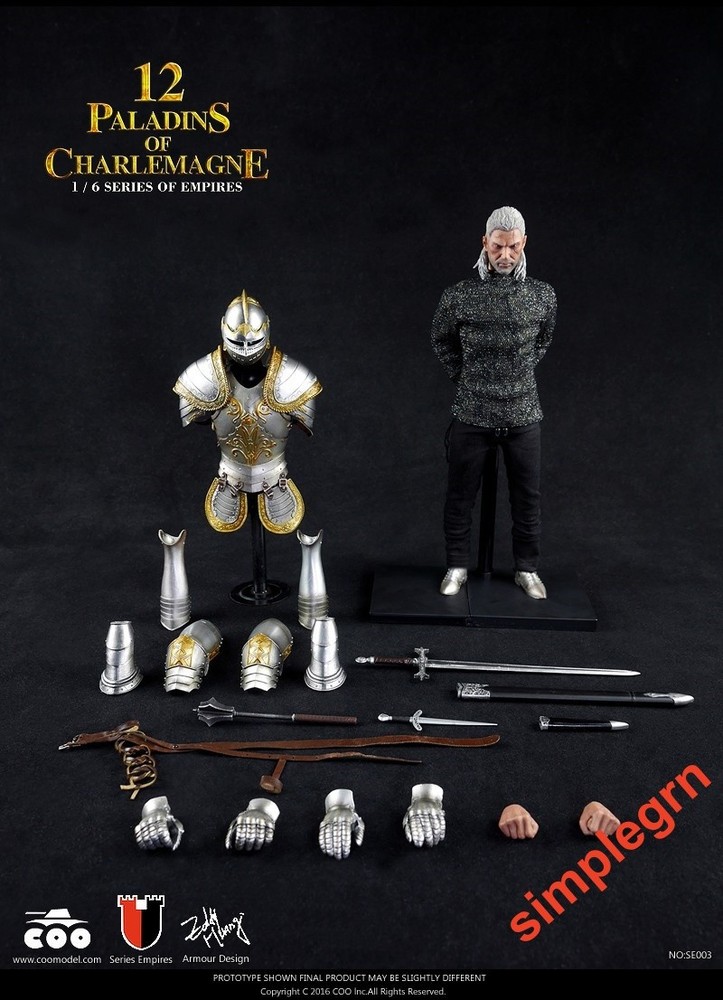 COOMODEL 1/6 SE003 Series of Empires – 12 Paladins of Charlemagne In Stock
