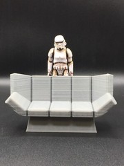 CUSTOM SCI FI SOFA for 3.75 1:18 scale figures diorama STAR WARS GI JOE (B12)