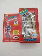 Vintage GIG Italy mego Eagle Force Diecast Figure Complete Killer Shock Trooper