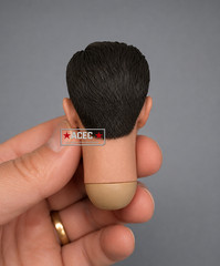 1/6 Male Head Sculpt w/ Mustache For 12″ Hot Toys Worldbox JX ZY Toys Figure USA