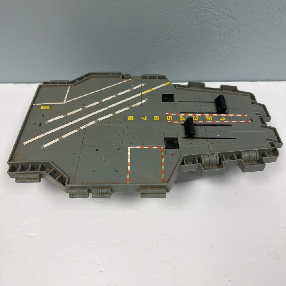 Vintage 1988 Funrise Aircraft Carrier Playset Top & Bottom Parts Or Repair