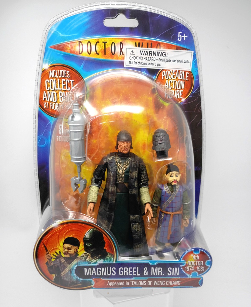 Doctor Who – Magnus Greel & Mr. Sin- “Talons of Weng Chiang” Action Figures